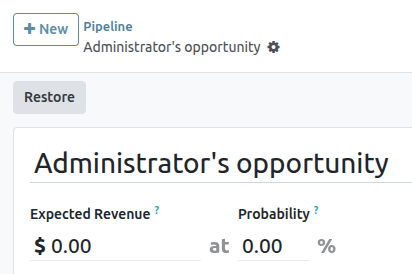 Restore lost opportunities