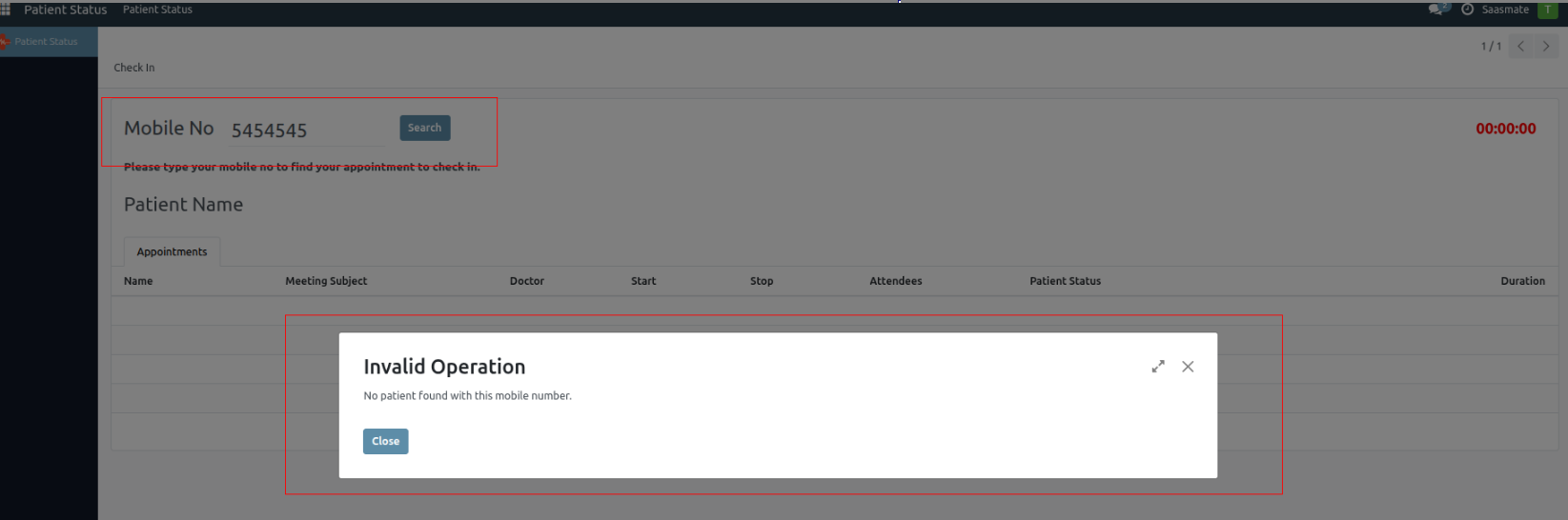 Filtered Appointments