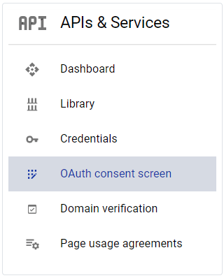 OAuth consent screen