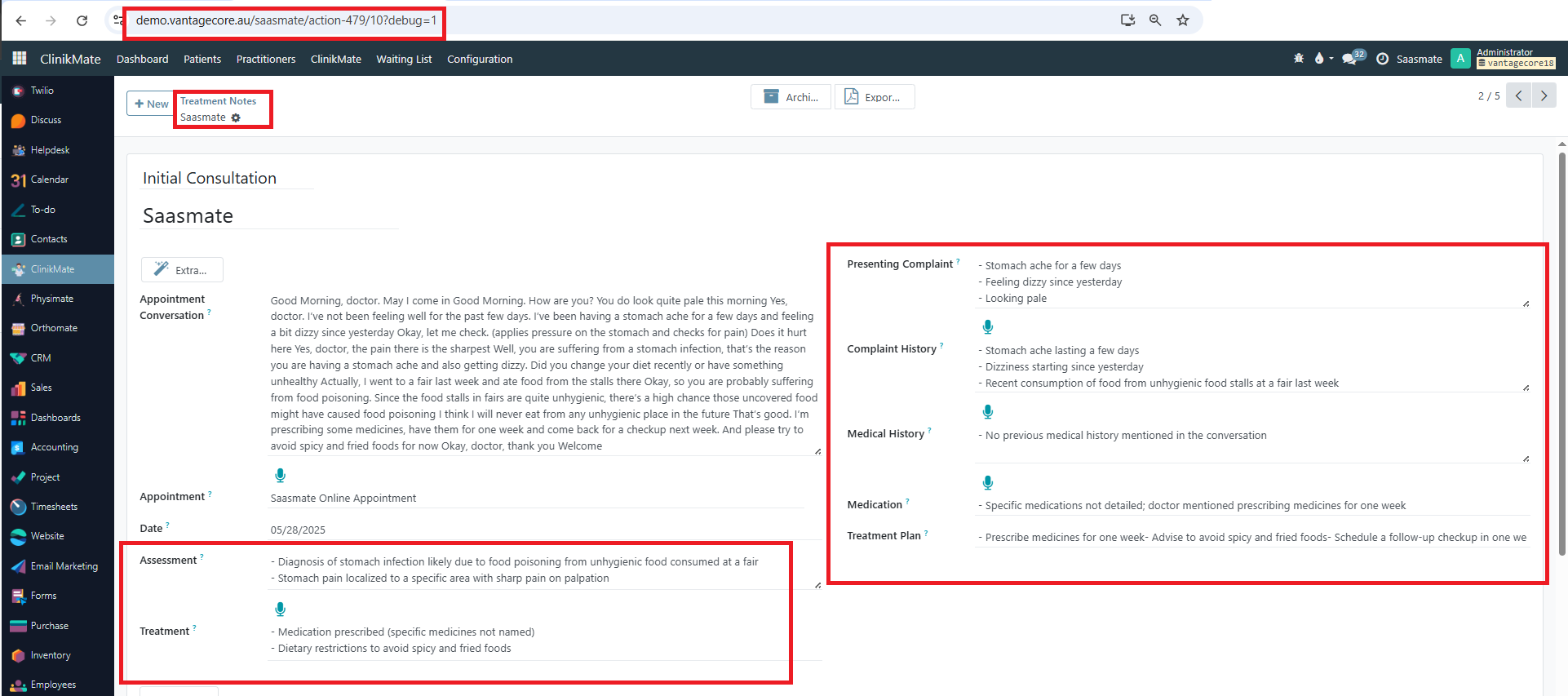 Extract Extra Medical Info